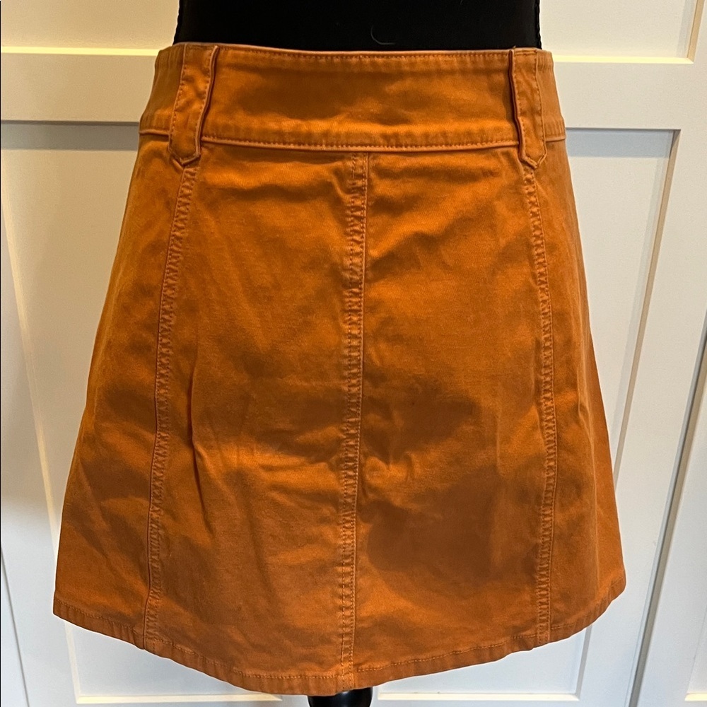 Madewell Orange Mini Skirt Size 2 - Picture 4 of 8